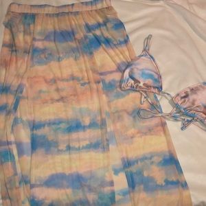 Forever 21 Bathing suit cover up set